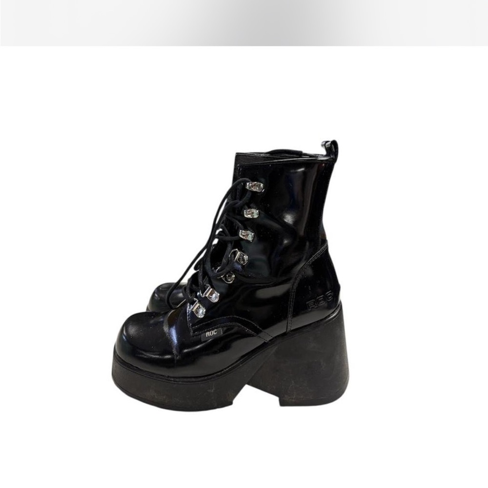 Black Platform Ankle Boots